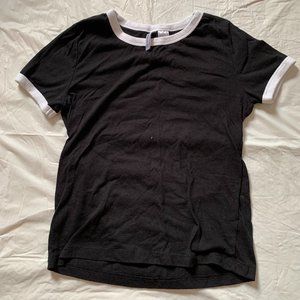 black top with white borders